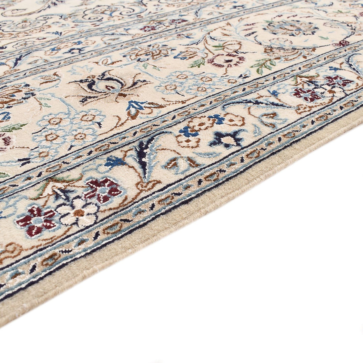 Tapis persan - Nain - Royal - 305 x 205 cm - gris clair