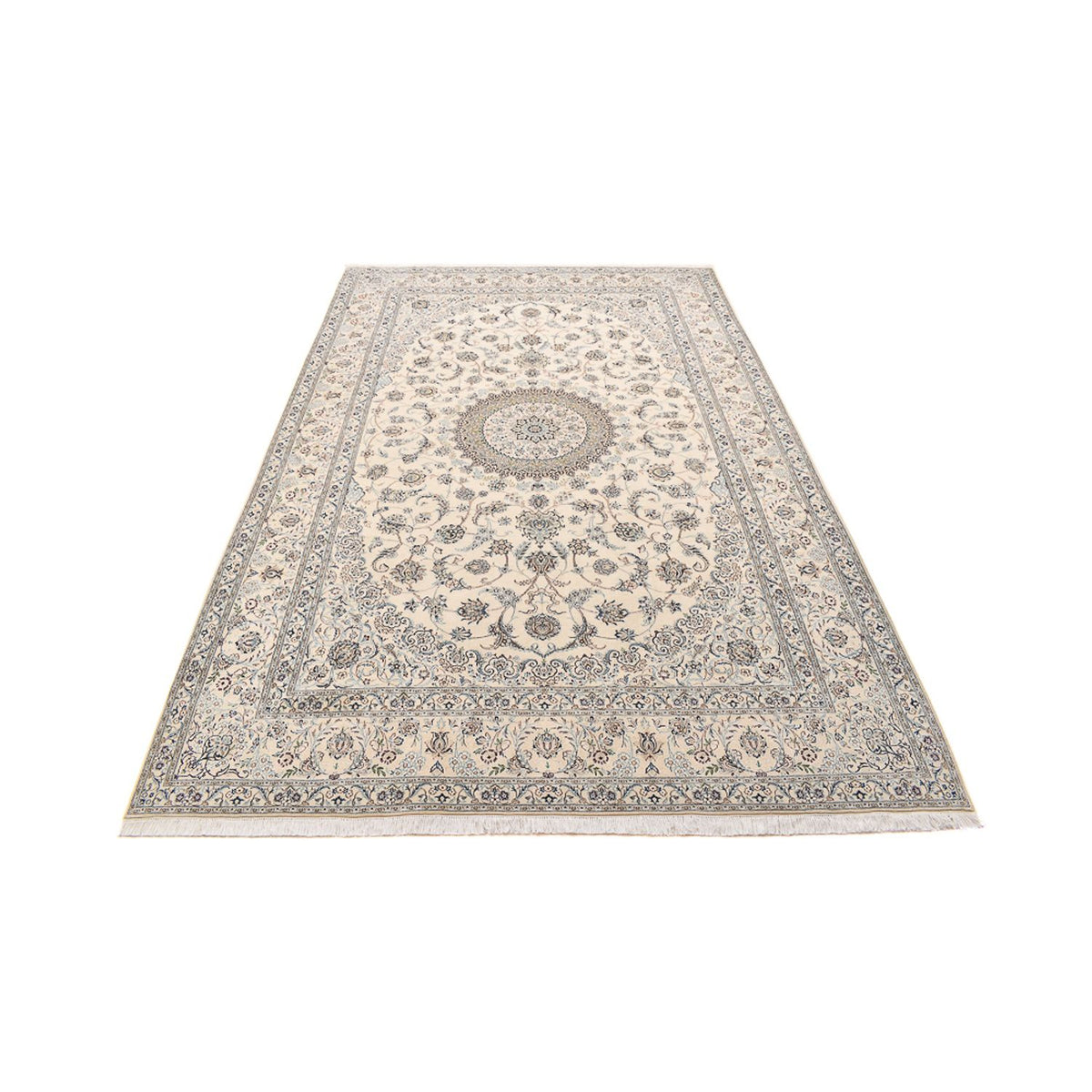 Tapis persan - Nain - Royal - 305 x 205 cm - gris clair