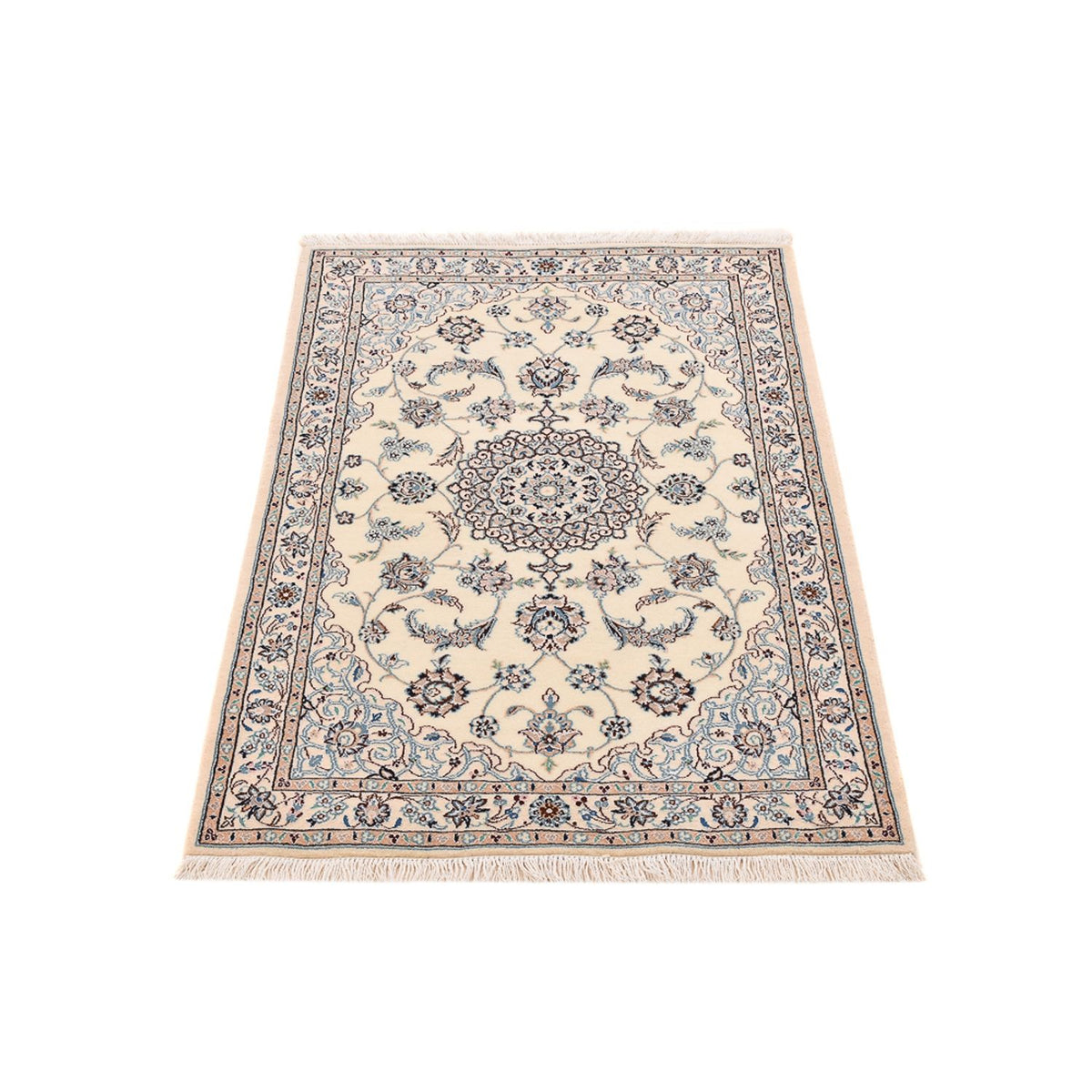 Tapis persan - Nain - Royal - 113 x 74 cm - gris clair