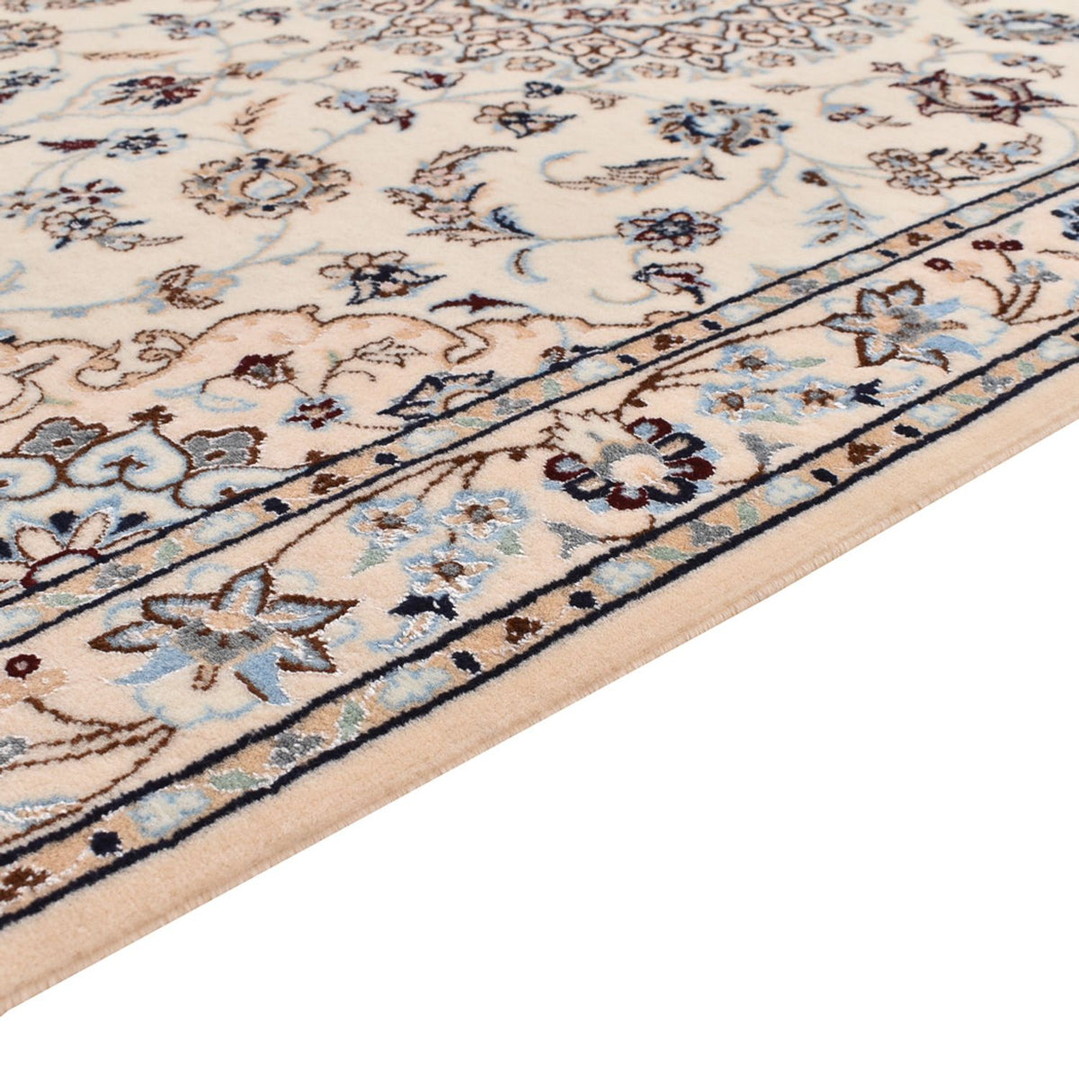 Tapis de couloir Tapis persan - Nain - Premium - 397 x 87 cm - beige