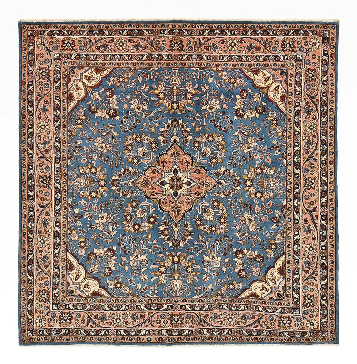 Tapis persan - Nomadic carré - 211 x 206 cm - bleu