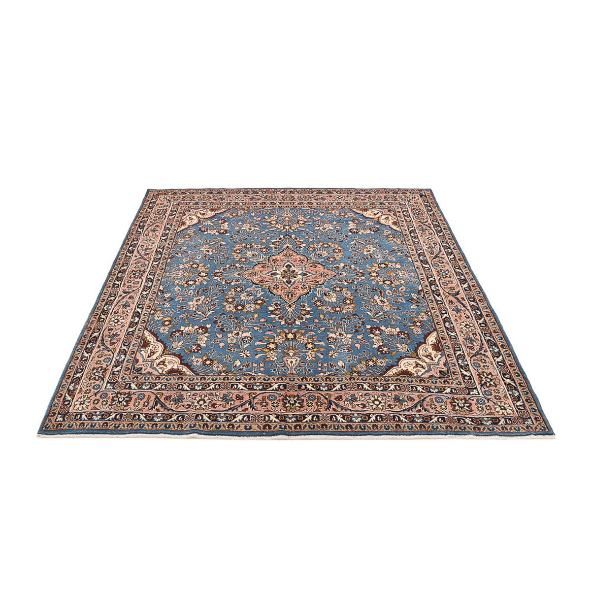 Tapis persan - Nomadic carré - 211 x 206 cm - bleu