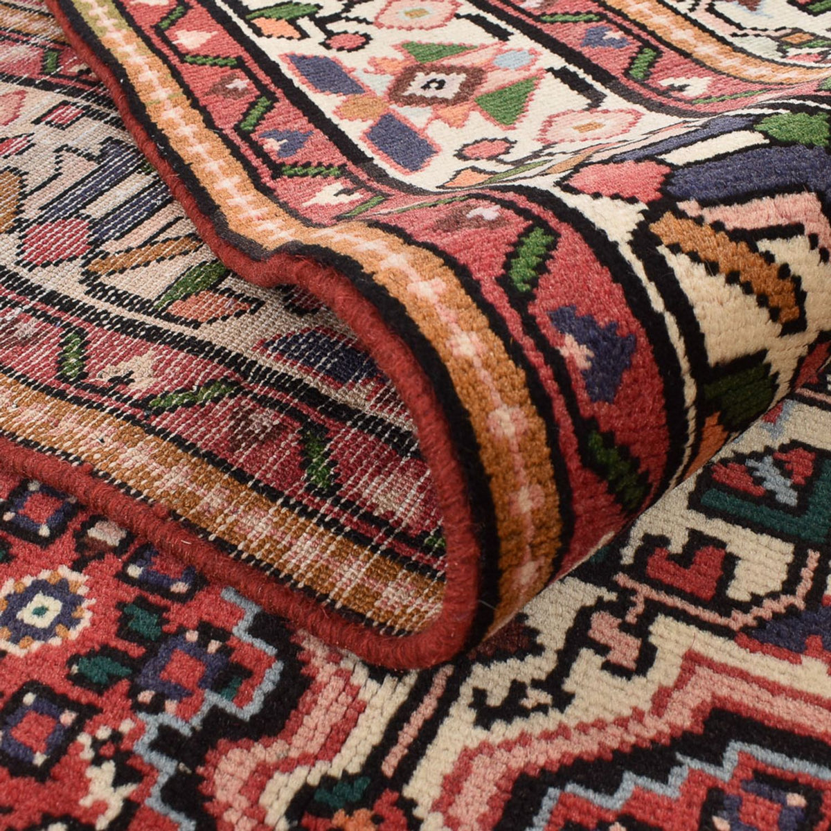 Tapis persan - Nomadic - 297 x 191 cm - rouge clair