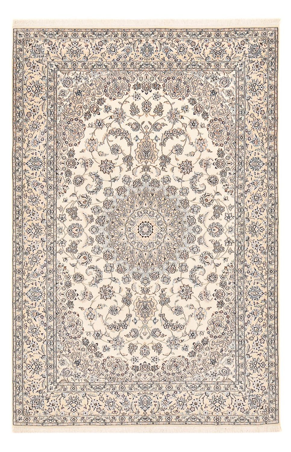 Tapis persan - Nain - Royal - 307 x 207 cm - blanc