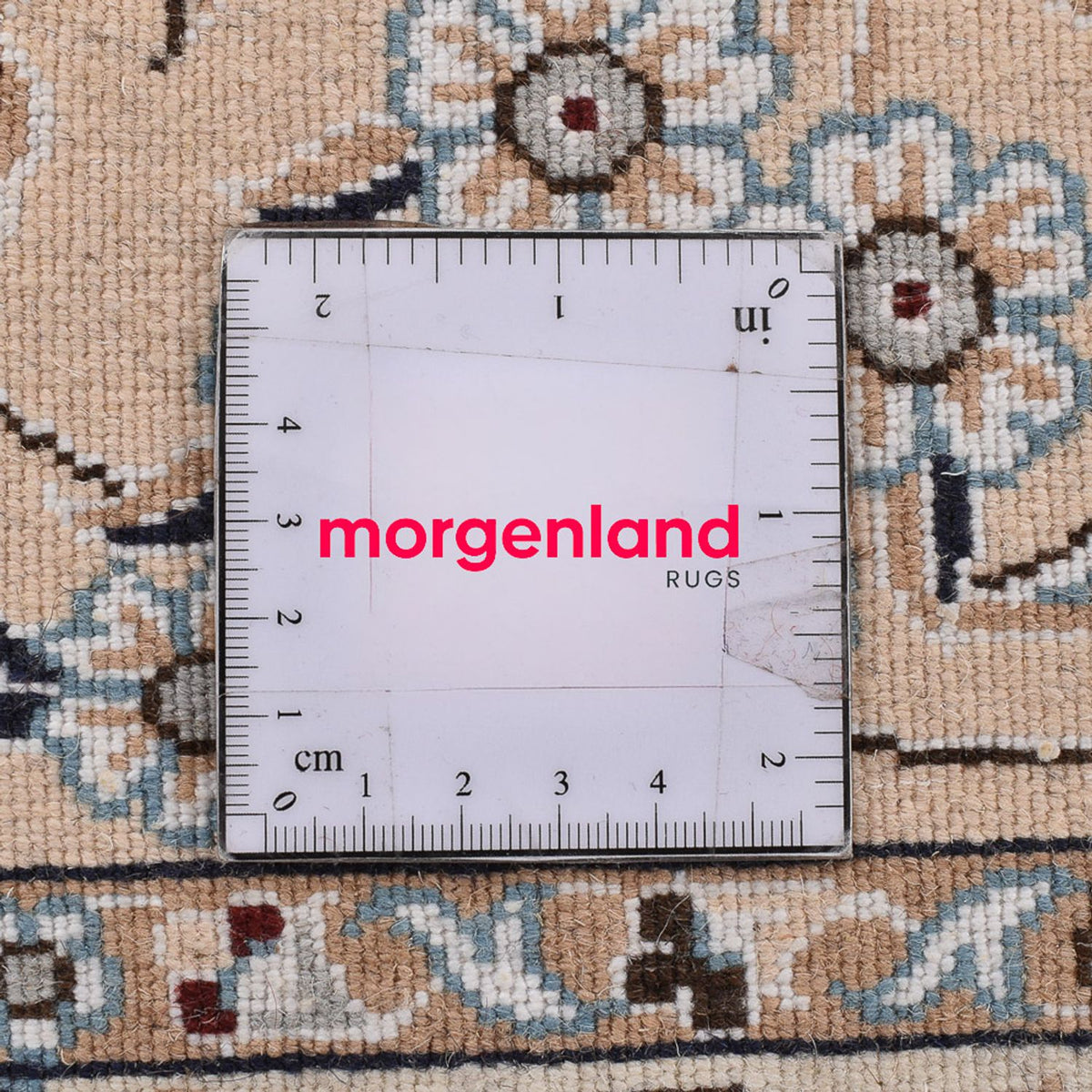 Tapis persan - Nain - Royal carré - 310 x 305 cm - bleu foncé