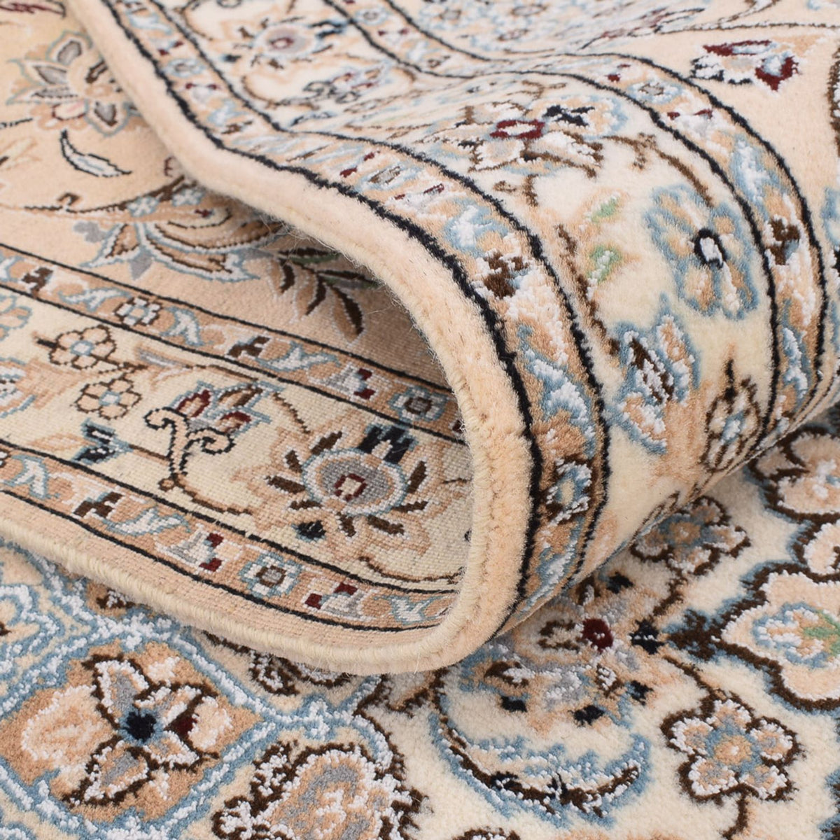 Tapis persan - Nain - Royal carré - 308 x 303 cm - blanc