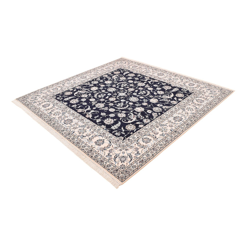 Tapis persan - Nain - Premium carré  - 246 x 250 cm - bleu foncé
