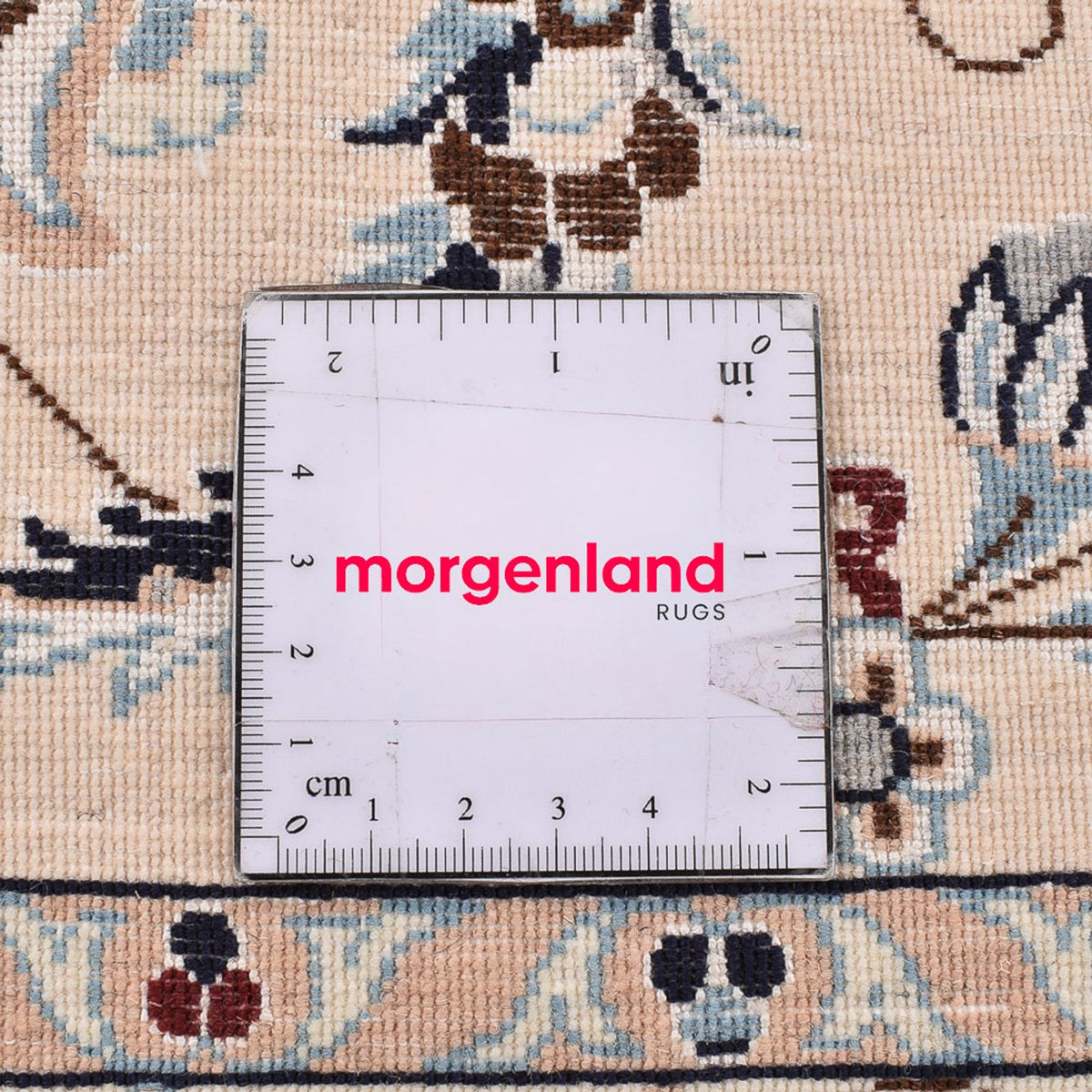 Tapis persan - Nain - Premium carré  - 246 x 250 cm - bleu foncé