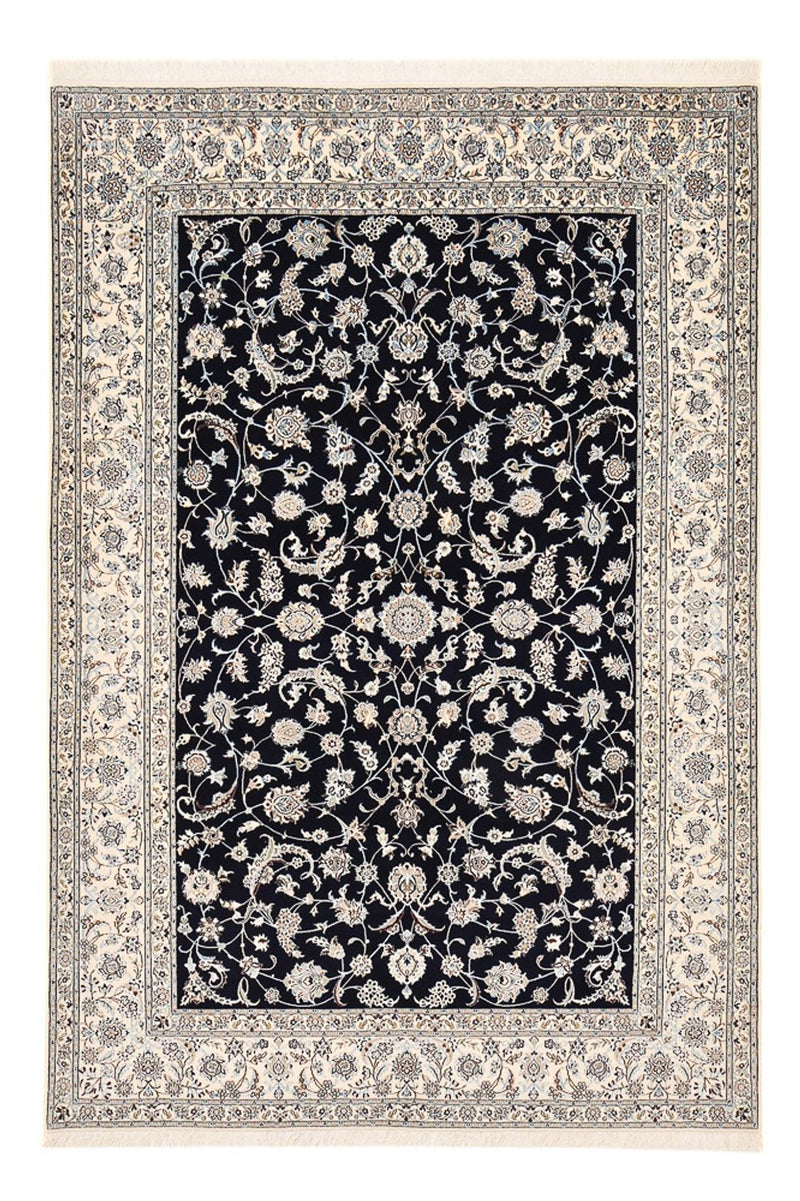 Tapis persan - Nain - Premium - 297 x 209 cm - bleu foncé