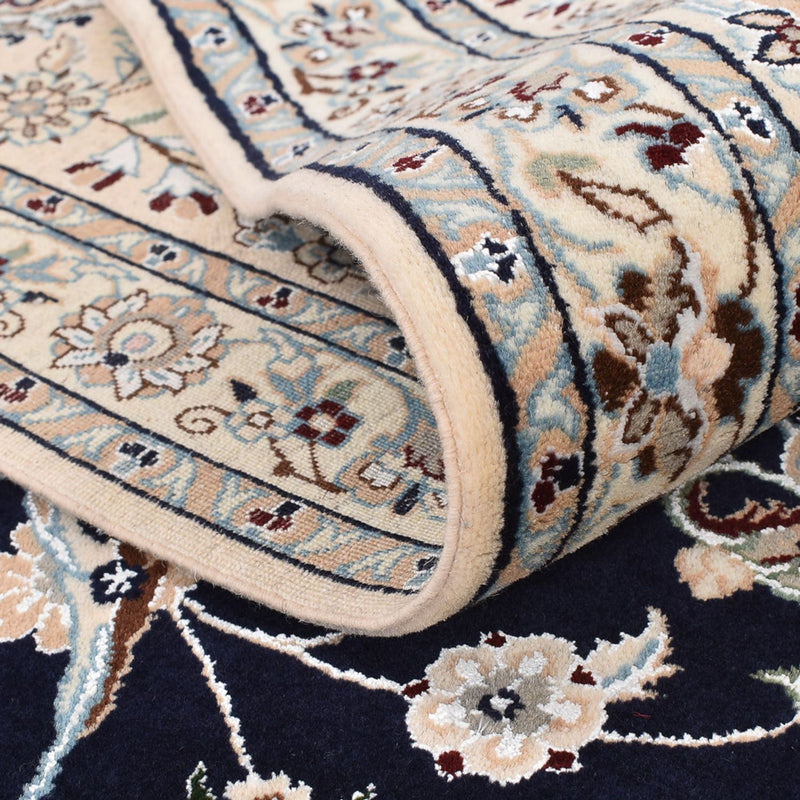 Tapis persan - Nain - Premium - 297 x 209 cm - bleu foncé