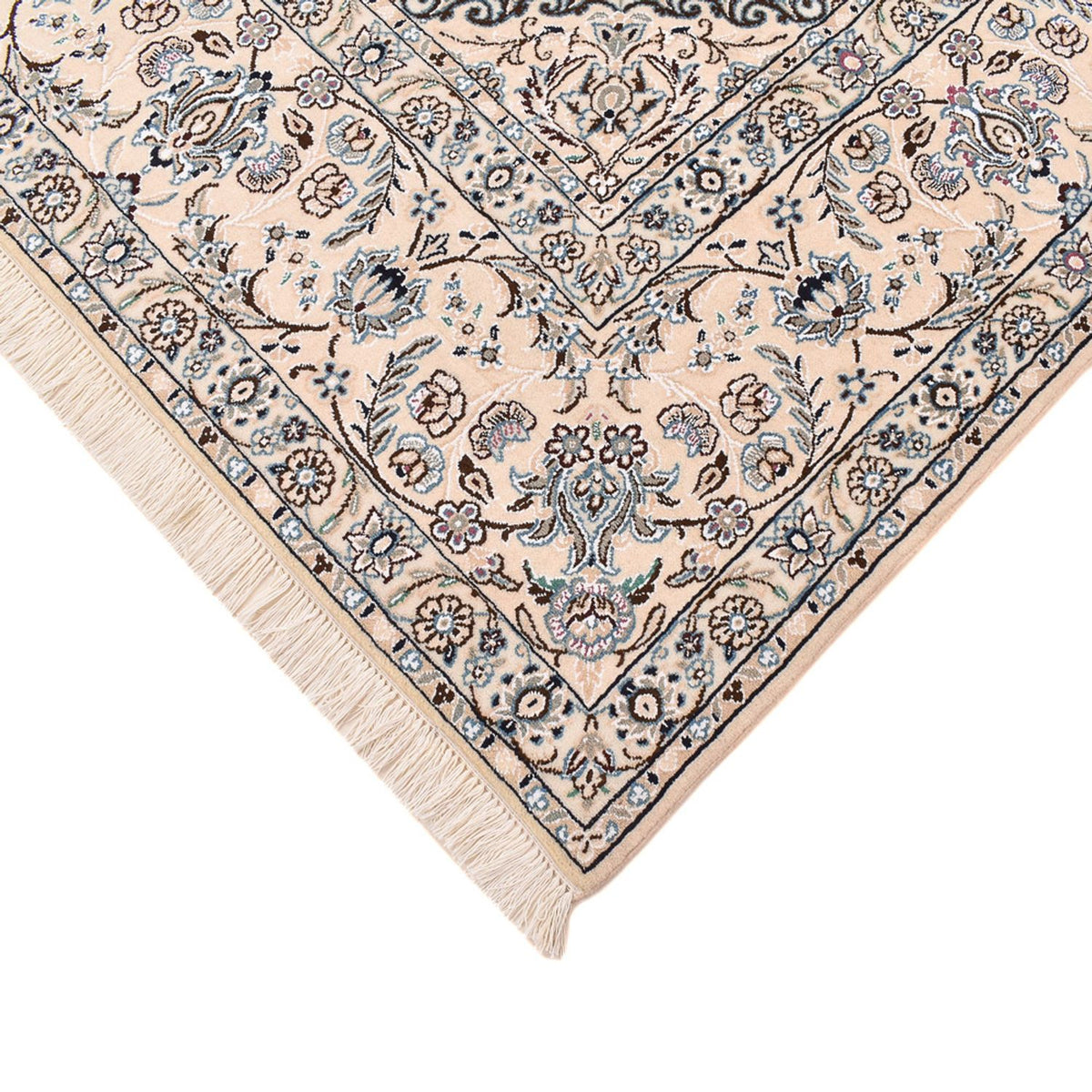 Tapis persan - Nain - Royal - 303 x 250 cm - bleu foncé