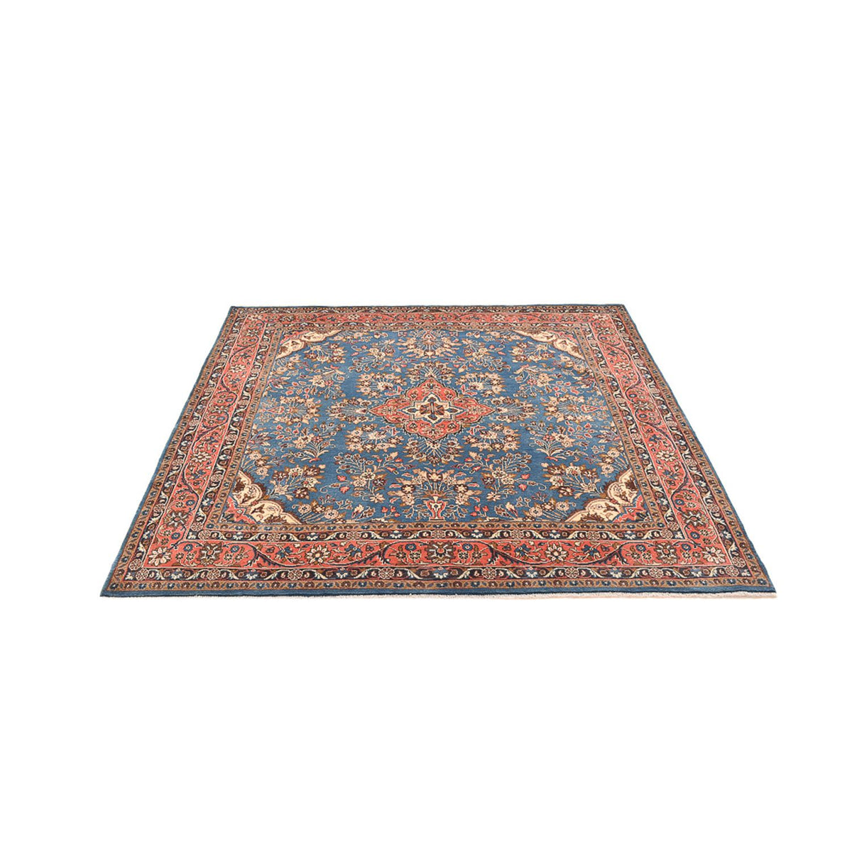 Tapis persan - Nomadic carré - 200 x 207 cm - bleu