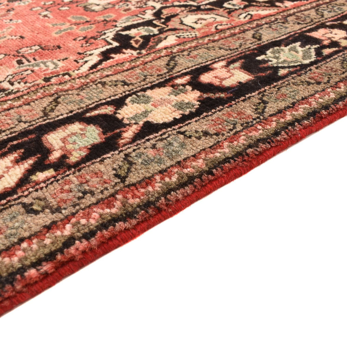 Tapis de couloir Tapis persan - Nomadic - 433 x 118 cm - rouge clair