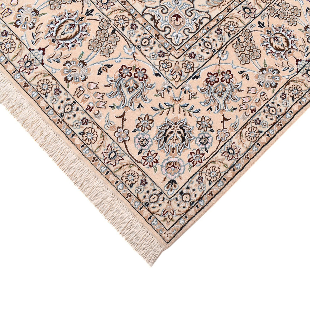Tapis persan - Nain - Royal - 356 x 251 cm - bleu foncé