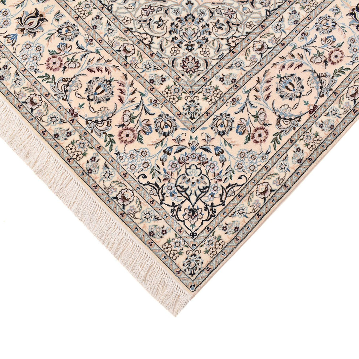Tapis persan - Nain - Premium - 317 x 212 cm - bleu foncé