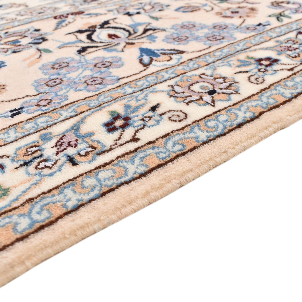 Tapis persan - Nain - Premium carré - 212 x 212 cm - blanc