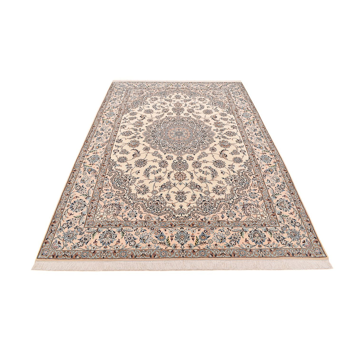 Tapis persan - Nain - Royal - 298 x 200 cm - beige