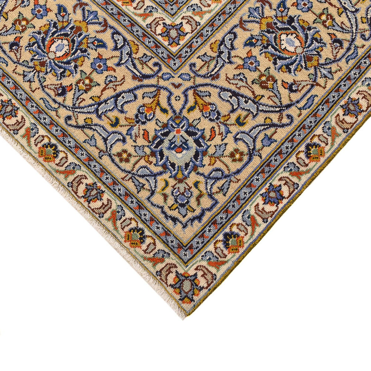 Tapis persan - Keshan - 355 x 256 cm - beige clair