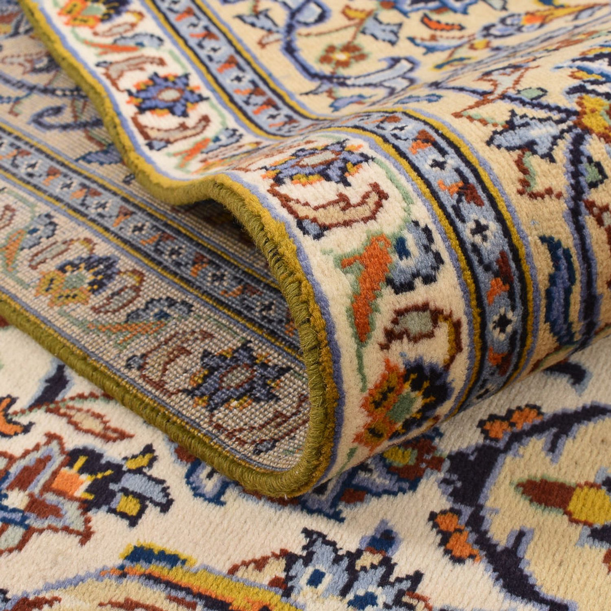 Tapis persan - Keshan - 355 x 256 cm - beige clair
