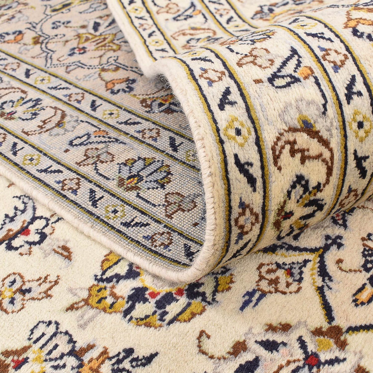 Tapis persan - Keshan - 355 x 245 cm - beige clair