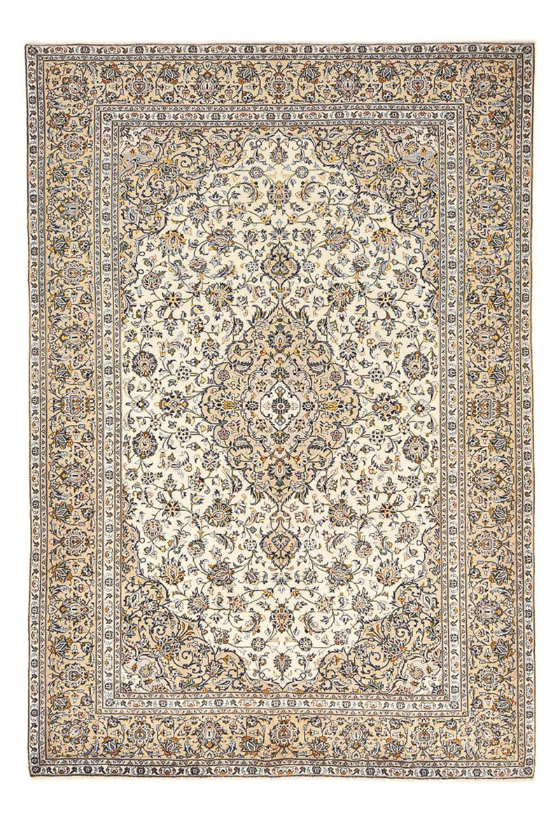 Tapis persan - Keshan - 343 x 238 cm - beige clair