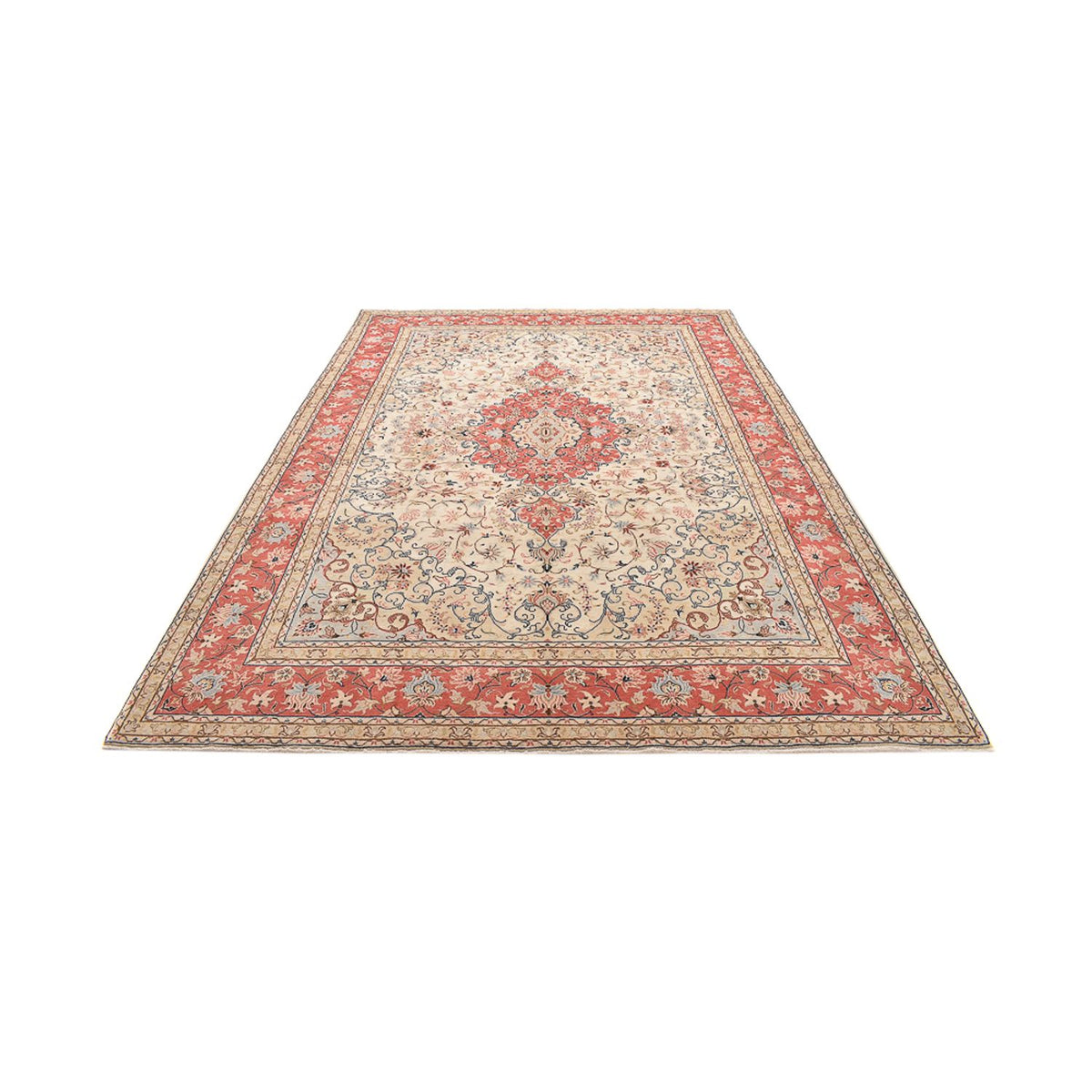 Tapis persan - Keshan - 342 x 243 cm - beige clair