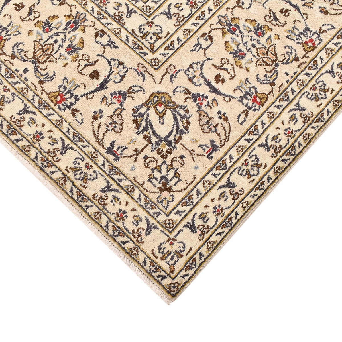 Tapis persan - Keshan - 345 x 239 cm - beige clair