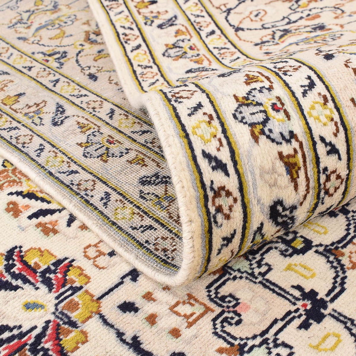 Tapis persan - Keshan - 342 x 245 cm - beige clair