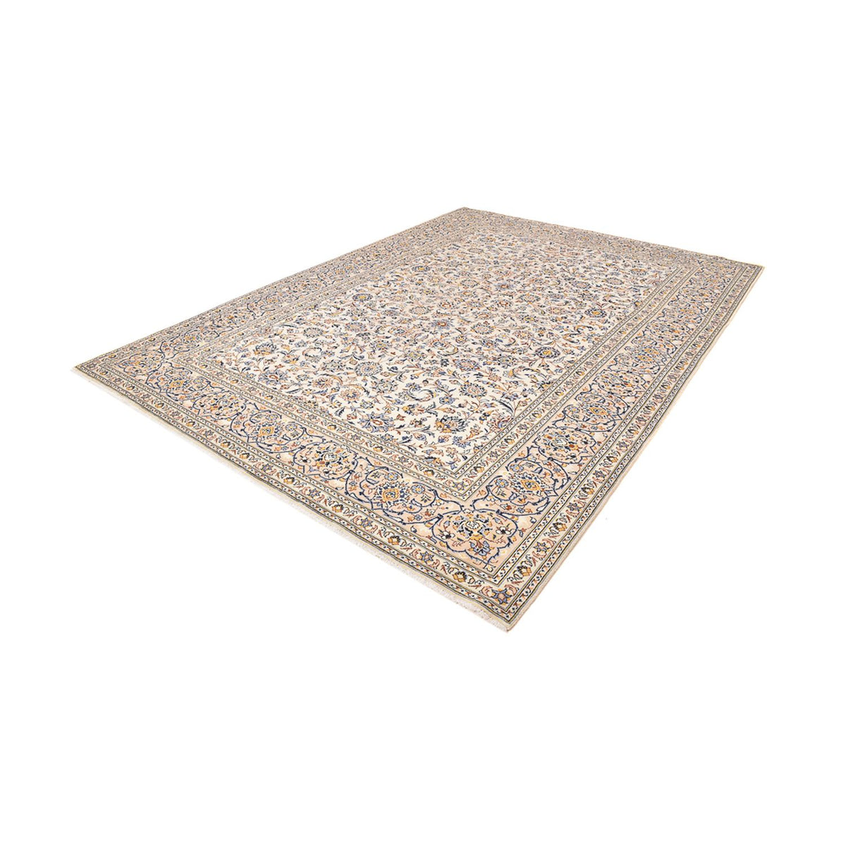 Tapis persan - Keshan - 380 x 271 cm - beige clair