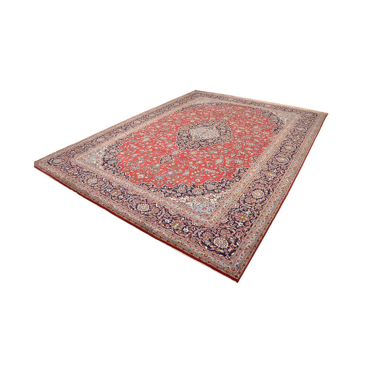 Tapis persan - Keshan - 426 x 311 cm - rouge