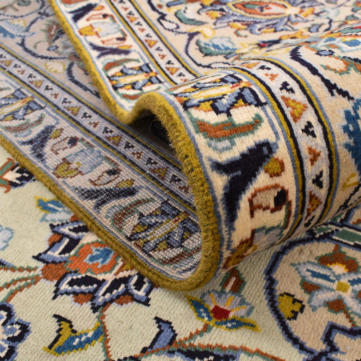 Tapis persan - Keshan - 350 x 249 cm - beige foncé