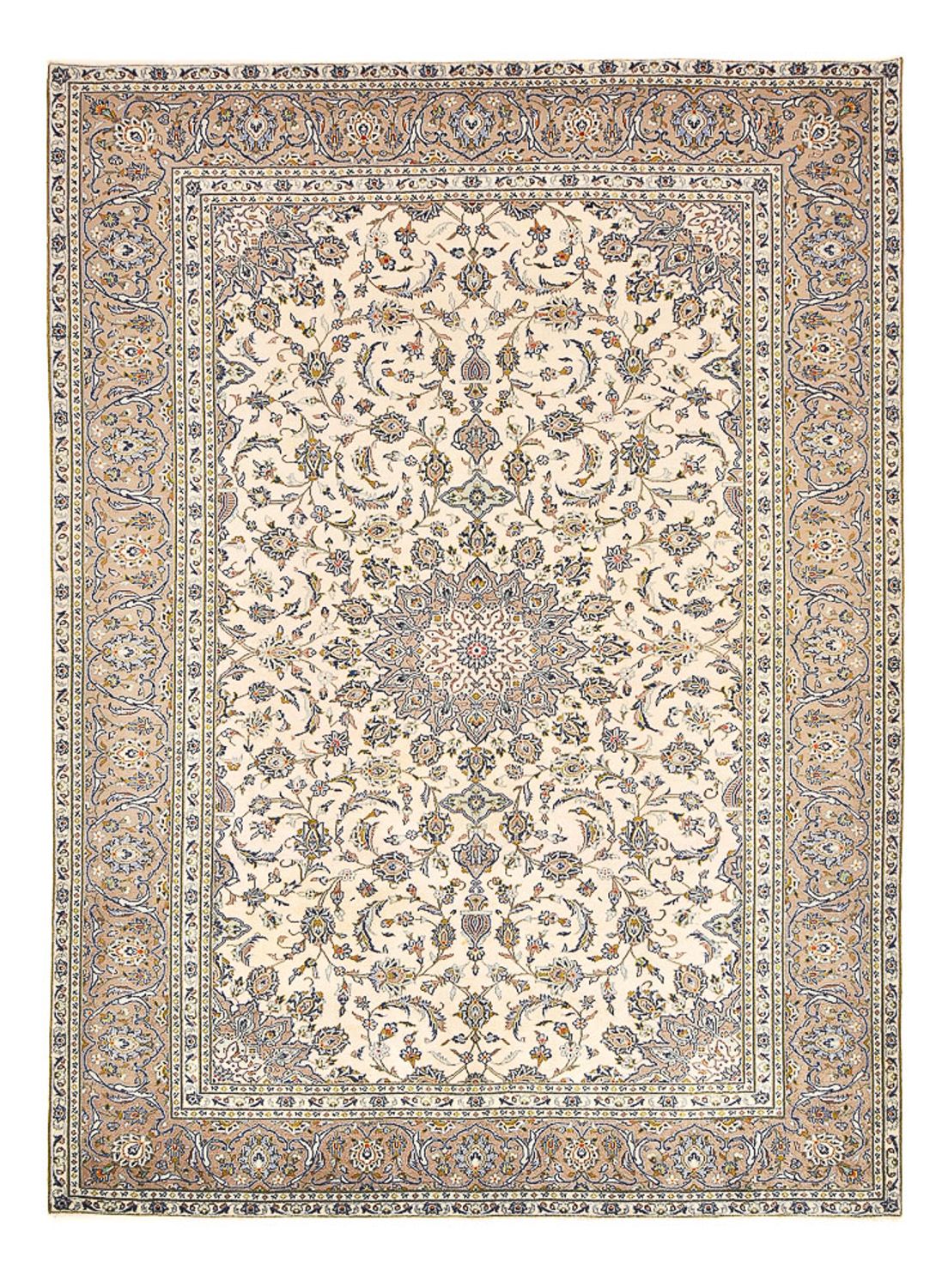 Tapis persan - Keshan - 345 x 250 cm - beige clair