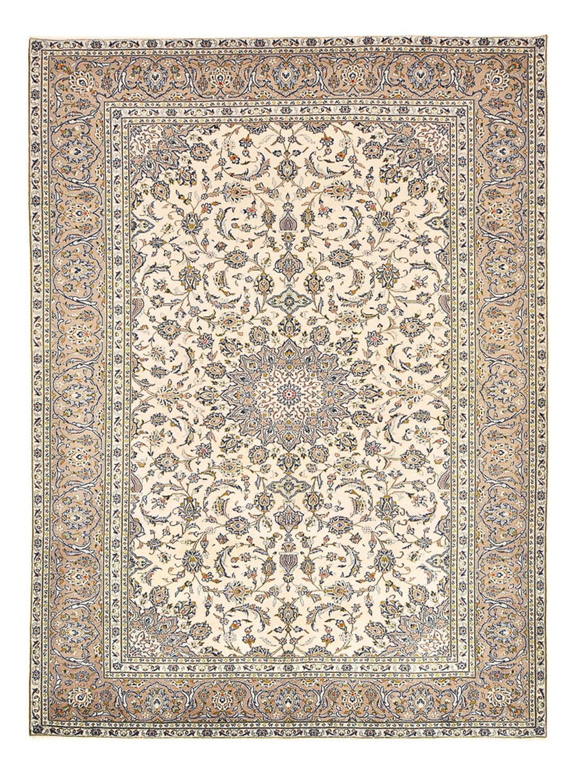 Tapis persan - Keshan - 345 x 250 cm - beige clair