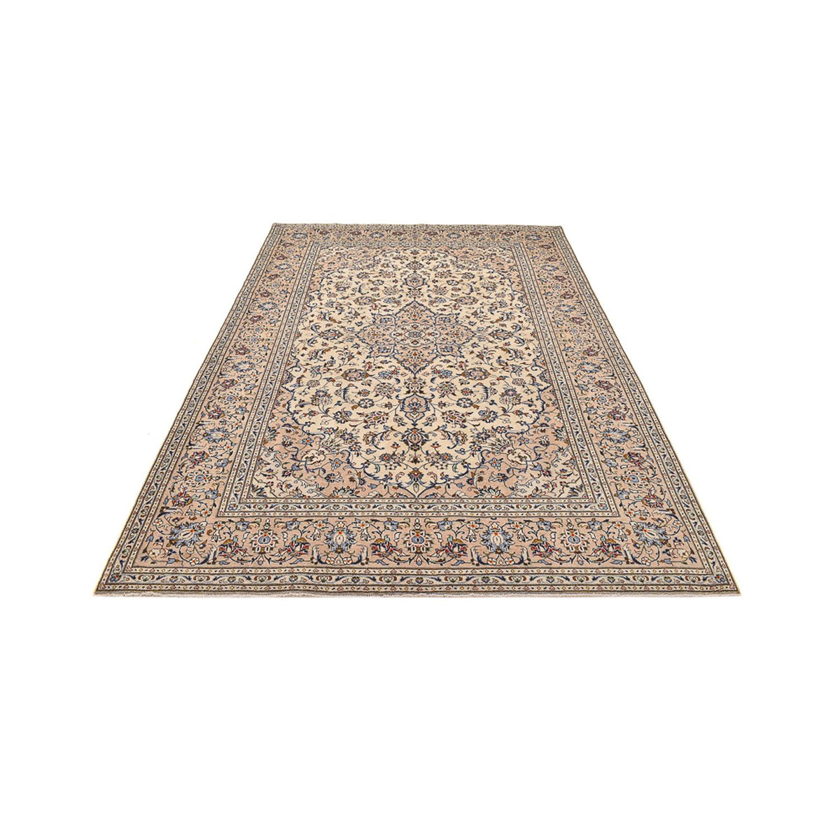 Tapis persan - Keshan - 310 x 207 cm - beige clair