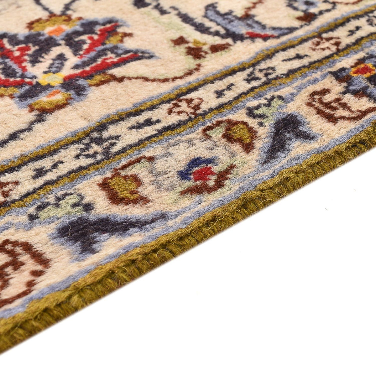Tapis persan - Keshan - 295 x 196 cm - beige clair