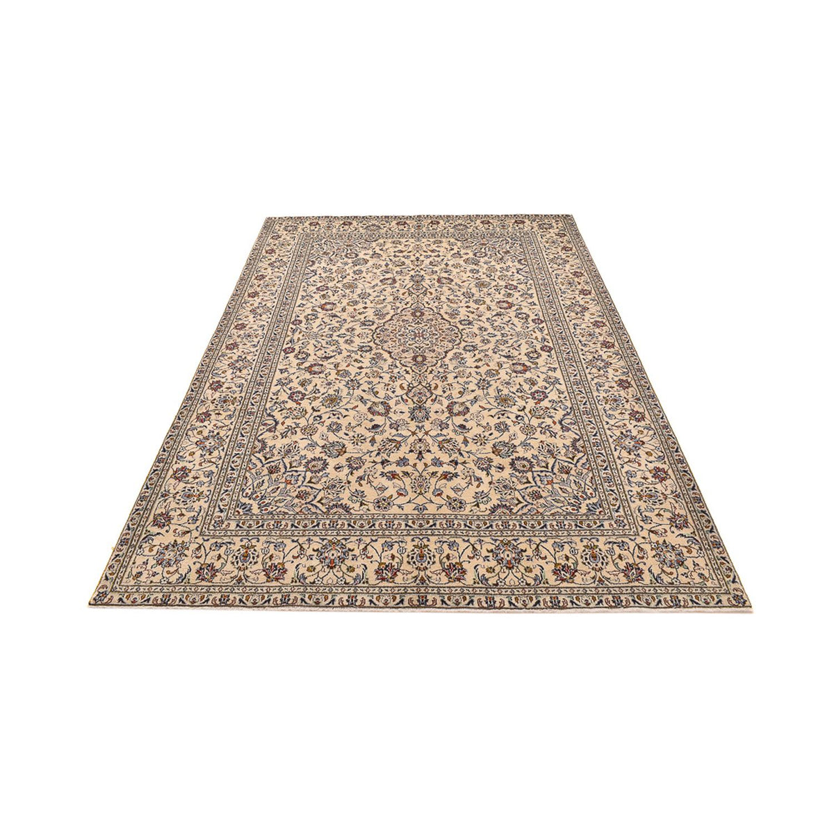 Tapis persan - Keshan - 295 x 196 cm - beige clair