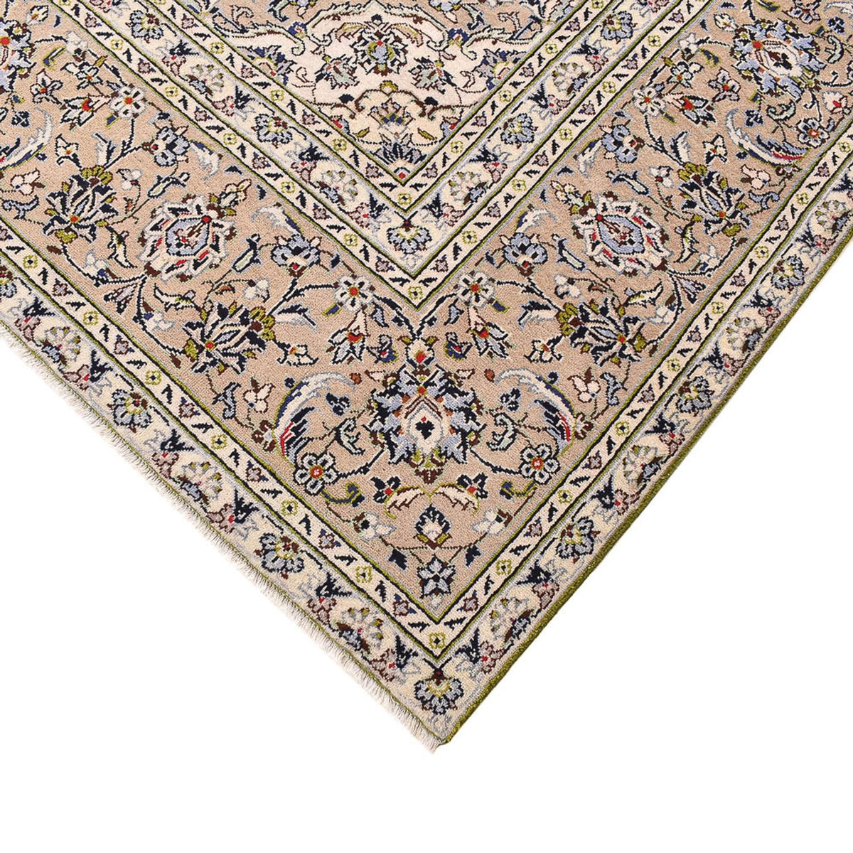 Tapis persan - Keshan - 403 x 282 cm - beige clair
