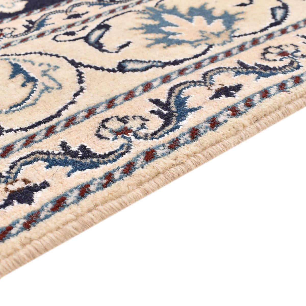 Tapis persan - Nain - 200 x 149 cm - bleu foncé