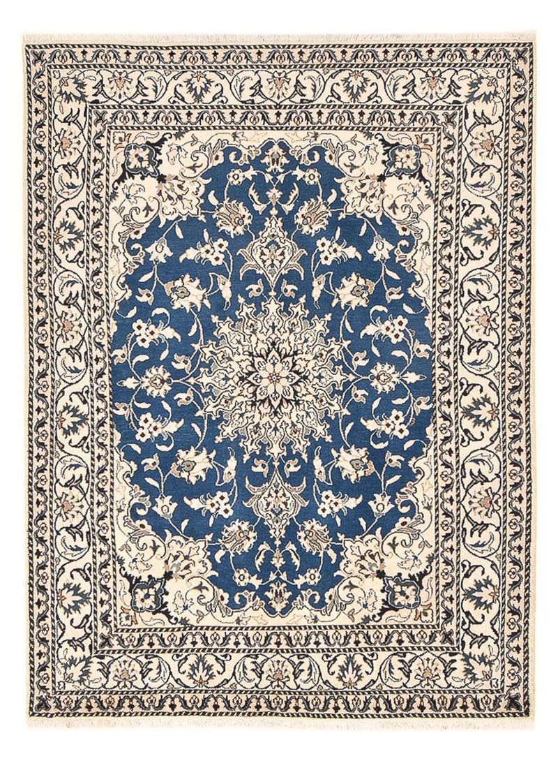 Tapis persan - Nain - 205 x 150 cm - bleu