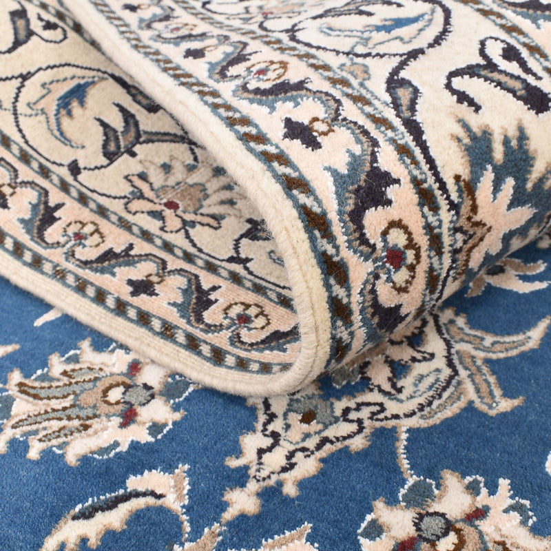 Tapis persan - Nain - 205 x 150 cm - bleu