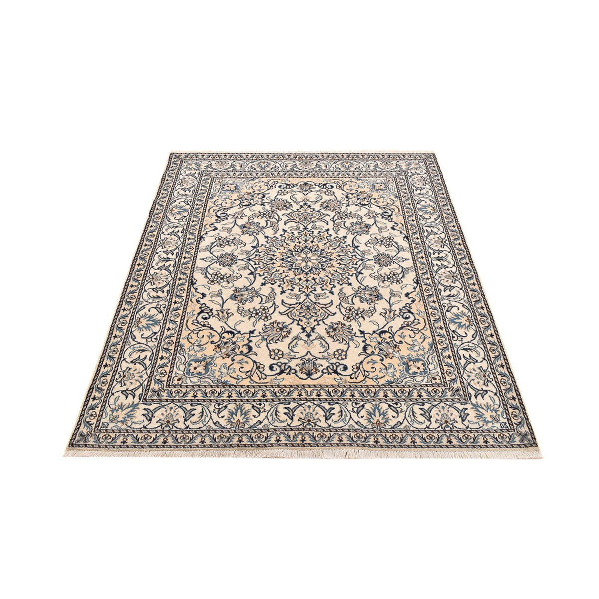 Tapis persan - Nain - 198 x 152 cm - beige clair