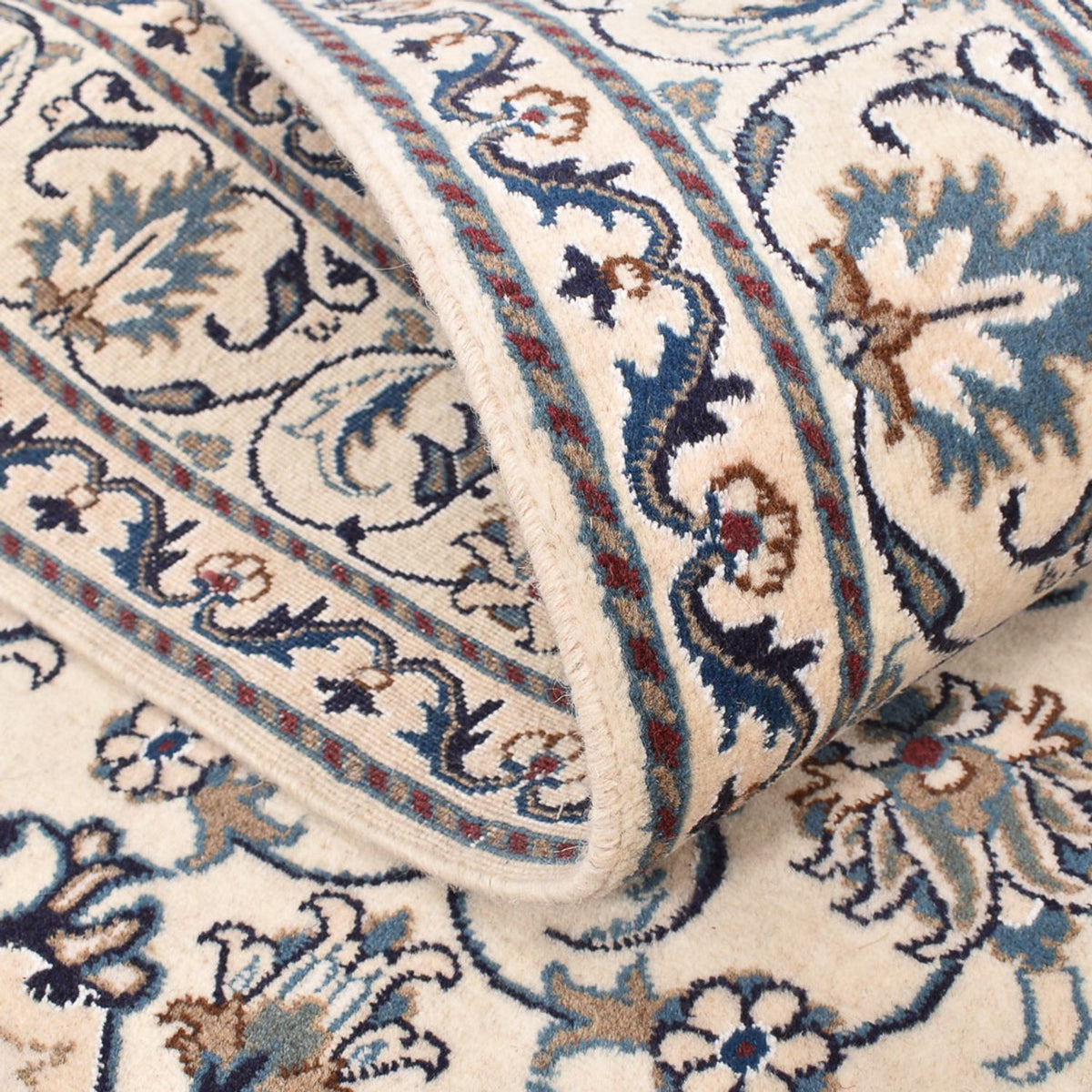 Tapis persan - Nain - 197 x 147 cm - beige clair