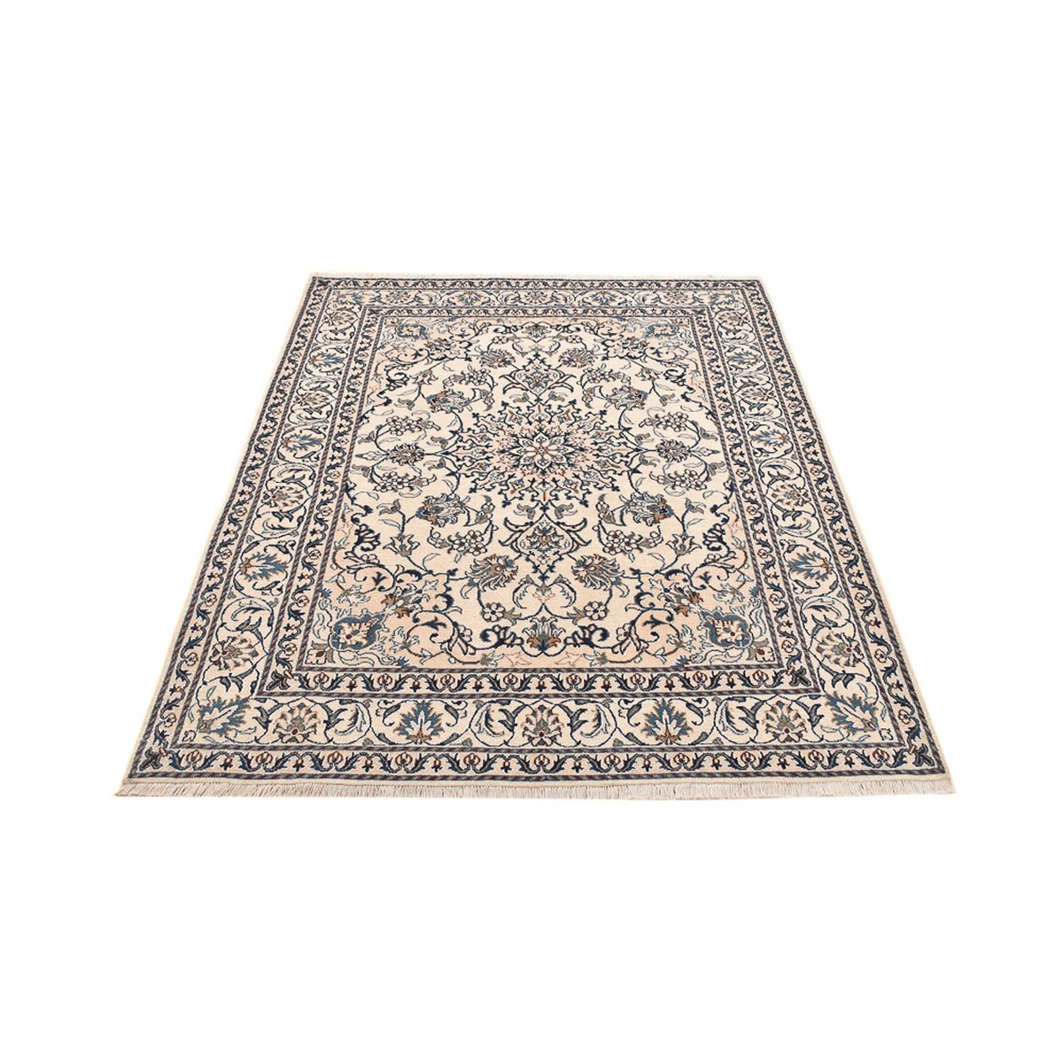Tapis persan - Nain - 197 x 147 cm - beige clair