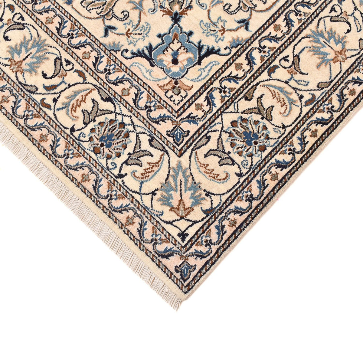 Tapis persan - Nain - 237 x 165 cm - bleu foncé