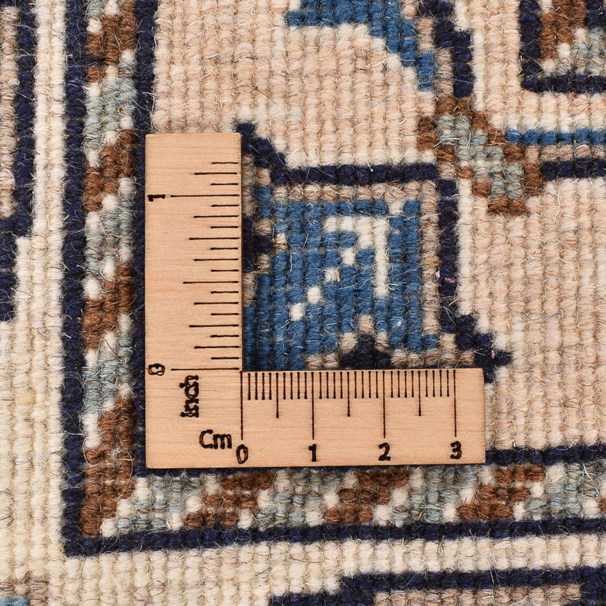 Tapis persan - Nain - 237 x 165 cm - bleu foncé