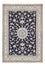 Tapis persan - Nain - 245 x 167 cm - bleu foncé