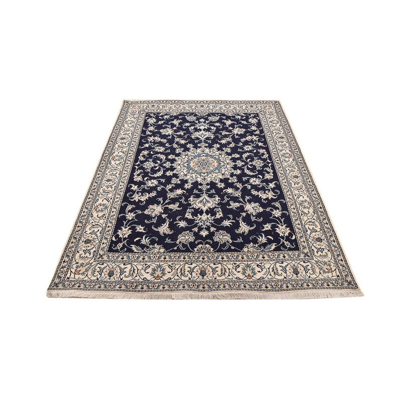 Tapis persan - Nain - 245 x 167 cm - bleu foncé