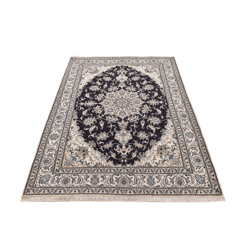 Tapis persan - Nain - 238 x 161 cm - bleu foncé