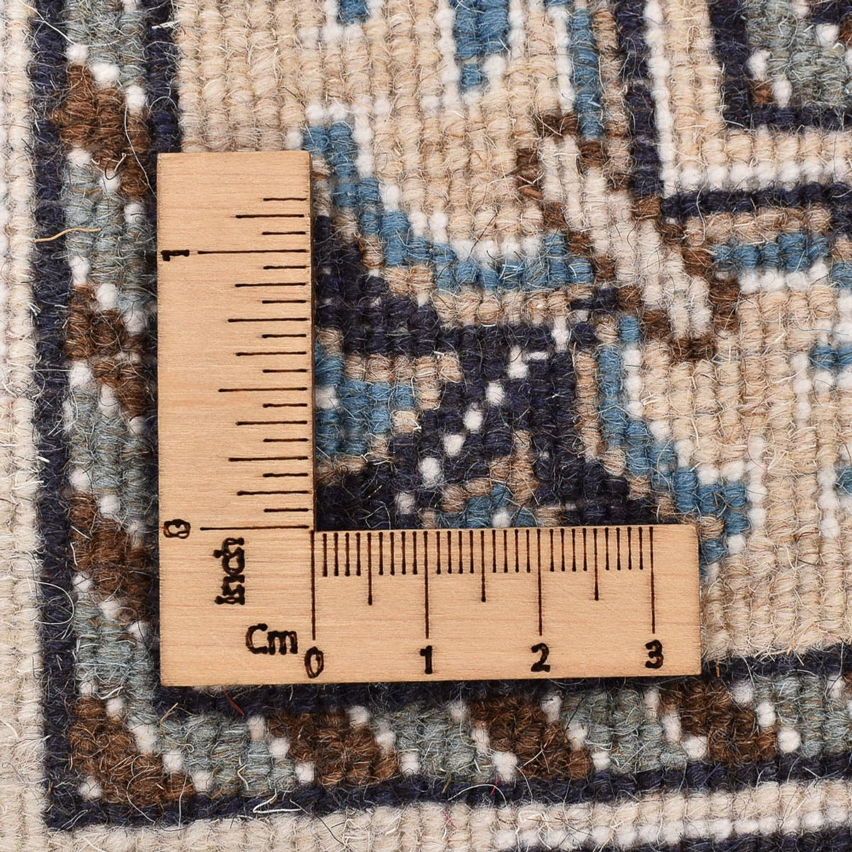 Tapis persan - Nain - 238 x 161 cm - bleu foncé