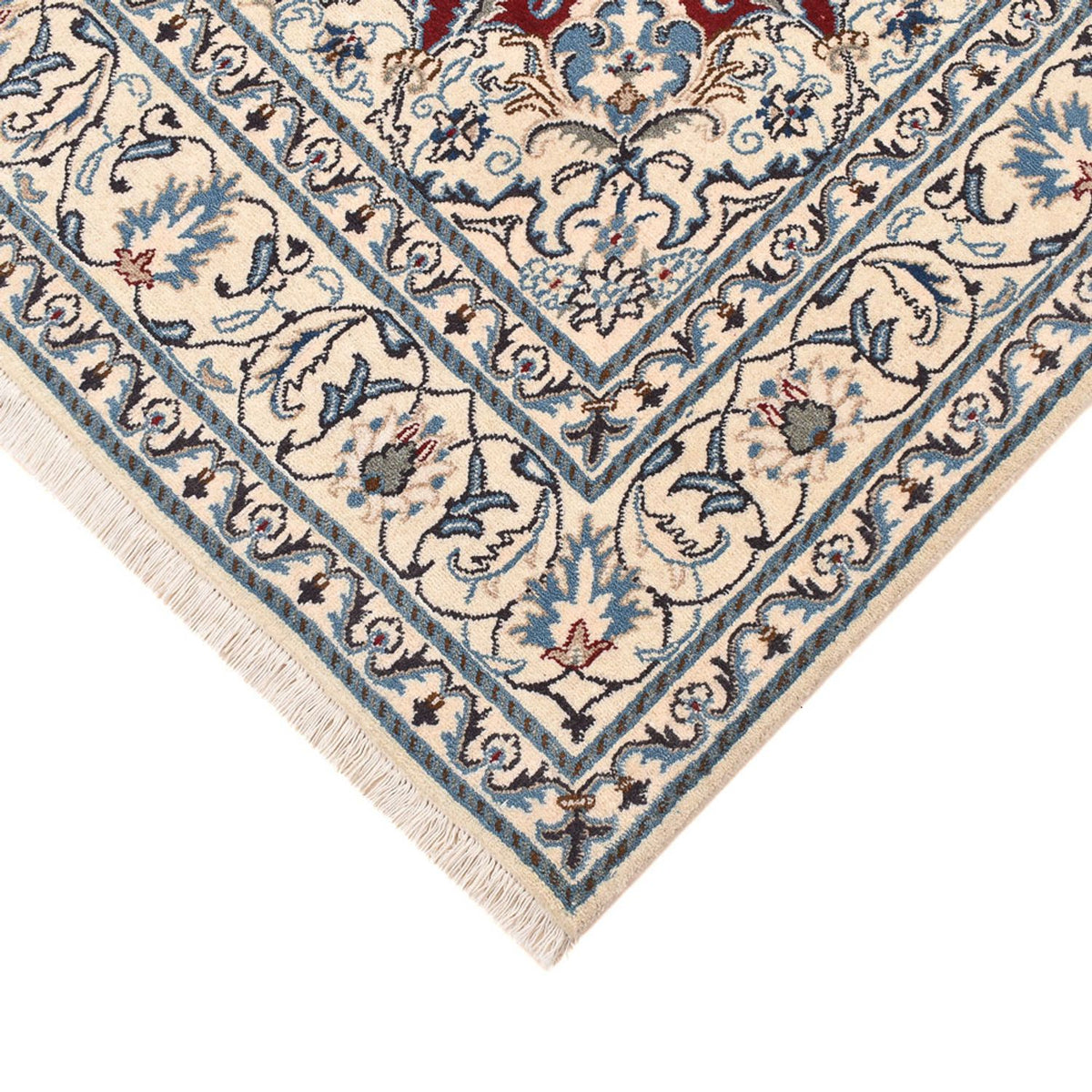 Tapis persan - Nain - 244 x 165 cm - rouge